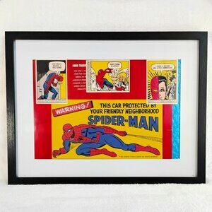 2 for 1 12"×16" Full Frame Spider-Man Wall Decor Authentic Spider-Man Cards!!